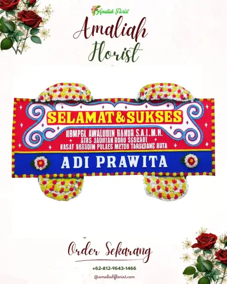 Papan Bunga Ucapan Selamat Sokayasa